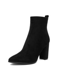 DeeZee Botki E-5133-6 Czarny. Kolor: czarny. Materiał: materiał #6