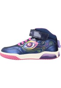 Geox - Buty GEOX J INEK G. Niebieski. Kolor: niebieski. Materiał: syntetyk, tkanina. Sport: turystyka piesza