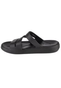 Klapki damskie Crocs Getaway Strappy. Kolor: czarny. Materiał: syntetyk, materiał