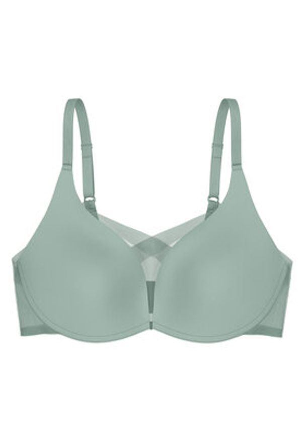 Triumph Biustonosz bezfiszbinowy Shape Smart 10209594 Zielony. Kolor: zielony. Materiał: syntetyk