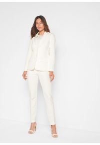 bonprix - Spodnium (2 części). Kolor: biały. Styl: klasyczny, elegancki