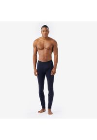 FORCLAZ - Legginsy trekkingowe męskie Forclaz MT900 merino. Kolor: niebieski. Materiał: akryl, wełna, elastan, poliamid, materiał