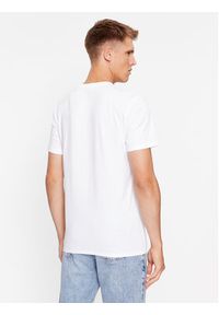 Guess T-Shirt M3BI64 KBXG1 Biały Slim Fit. Kolor: biały. Materiał: bawełna