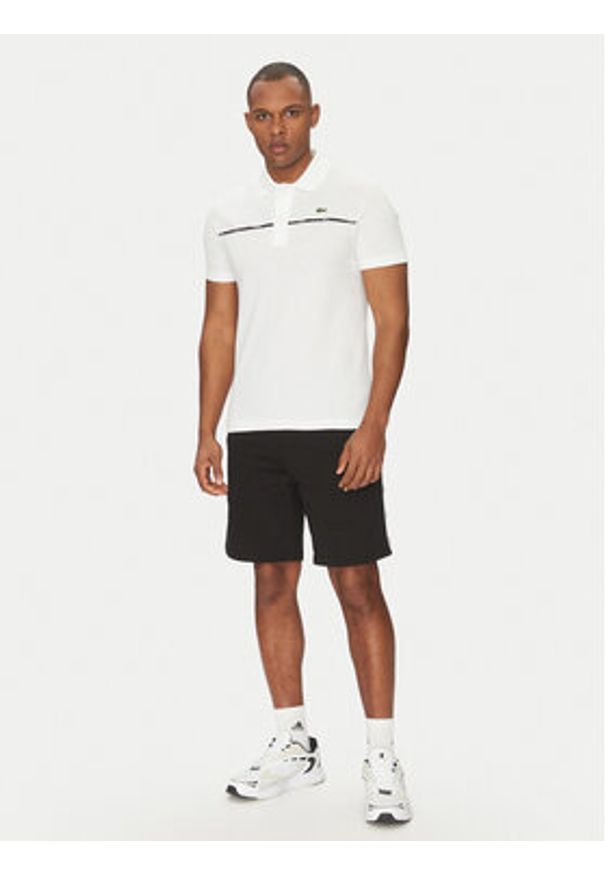 Lacoste Polo PH9863 Biały Regular Fit. Typ kołnierza: polo. Kolor: biały. Materiał: bawełna