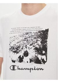 Champion T-Shirt Athletic Archive Graphic Print 216962 Biały Regular Fit. Kolor: biały. Materiał: bawełna. Wzór: nadruk #5