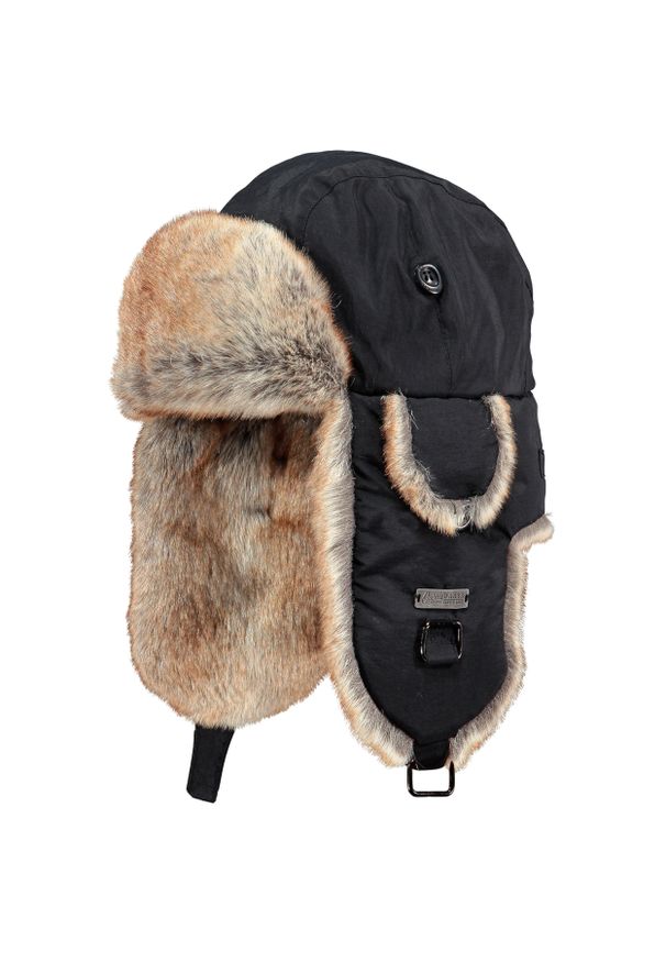 Uszanka Barts Kamikaze. Kolor: wielokolorowy, szary, czarny. Materiał: futro. Sezon: zima. Styl: sportowy