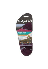 BRIDGEDALE - Skarpety biegowe damskie Bridgedale LT T2 Merino Sport 3/4 - damson. Kolor: fioletowy