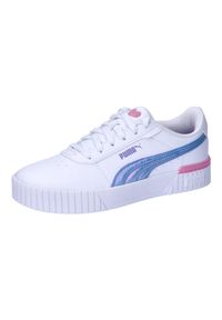 Buty do chodzenia dla dzieci Puma Carina 2.0 Bouncy Sky. Zapięcie: sznurówki. Kolor: wielokolorowy, niebieski, biały, różowy. Materiał: tkanina, materiał, syntetyk. Szerokość cholewki: normalna. Sport: turystyka piesza #1