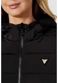 Guess - GUESS Czarna długa damska kurtka New Aleta, Rozmiar S. Kolor: czarny. Długość: długie #5