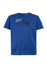 Regatta - T-shirt Dziecięca Alvarado IX Adventure Awaits. Kolor: niebieski