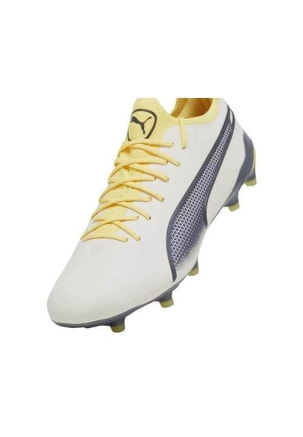 Buty piłkarskie męskie Puma King Ultimate Fg Ag. Kolor: szary, żółty, wielokolorowy. Materiał: syntetyk, materiał. Szerokość cholewki: normalna. Sport: piłka nożna
