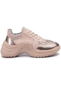 Eva Minge Sneakersy EM-33-06-000274 Różowy. Kolor: różowy. Materiał: skóra