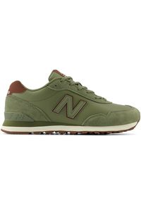 Buty męskie New Balance ML515ADW – zielone. Okazja: na co dzień. Kolor: zielony. Materiał: skóra, syntetyk, materiał. Szerokość cholewki: normalna #1