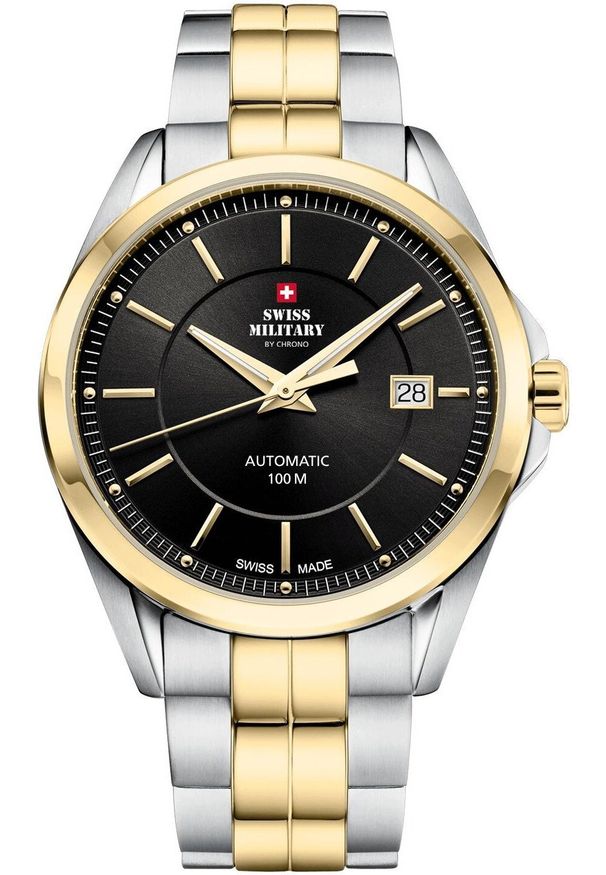 NoName - Zegarek Zegarek męski Swiss Military by Chrono SMA34085.05 srebrny. Kolor: srebrny