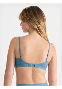Sloggi Biustonosz bezfiszbinowy Ever Ease 10219673 Niebieski. Kolor: niebieski. Materiał: bawełna #4