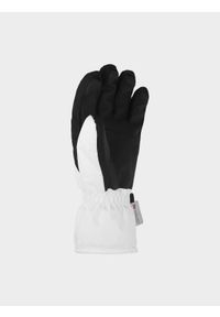 4f - Rękawice narciarskie Thinsulate© damskie - białe. Kolor: biały. Materiał: materiał, syntetyk. Technologia: Thinsulate. Sport: narciarstwo