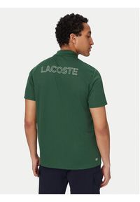 Lacoste Polo DH0171 Zielony Regular Fit. Typ kołnierza: polo. Kolor: zielony. Materiał: syntetyk #4