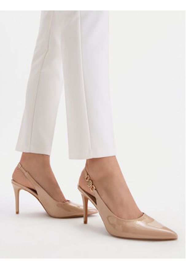 Nine West Szpilki CEO-CD23029-2 Beżowy. Kolor: beżowy. Obcas: na szpilce