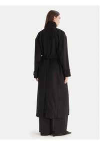 BARDOT - Bardot Płaszcz wełniany Enzo 60087JB Czarny Oversize. Kolor: czarny. Materiał: syntetyk #4