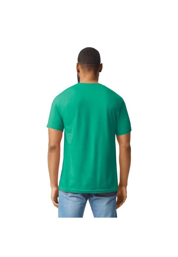 GILDAN - Koszulka CVC Dla Dorosłych Unisex. Kolor: zielony. Sport: turystyka piesza