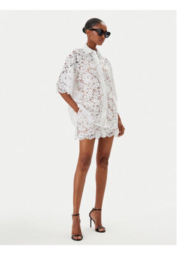 MICHAEL Michael Kors Spódnica mini MS570HIGTA Biały Regular Fit. Kolor: biały. Materiał: syntetyk