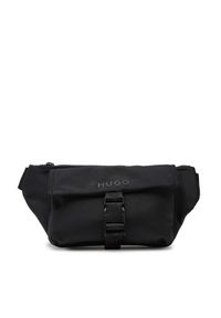 Hugo - HUGO Saszetka nerka Marsel 50547284 Czarny. Kolor: czarny. Materiał: materiał