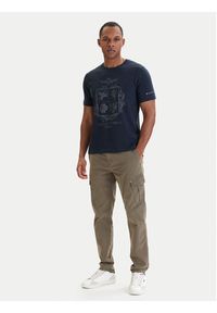 Aeronautica Militare T-Shirt 261TS2540UJ00727 Granatowy Regular Fit. Kolor: niebieski. Materiał: bawełna #3