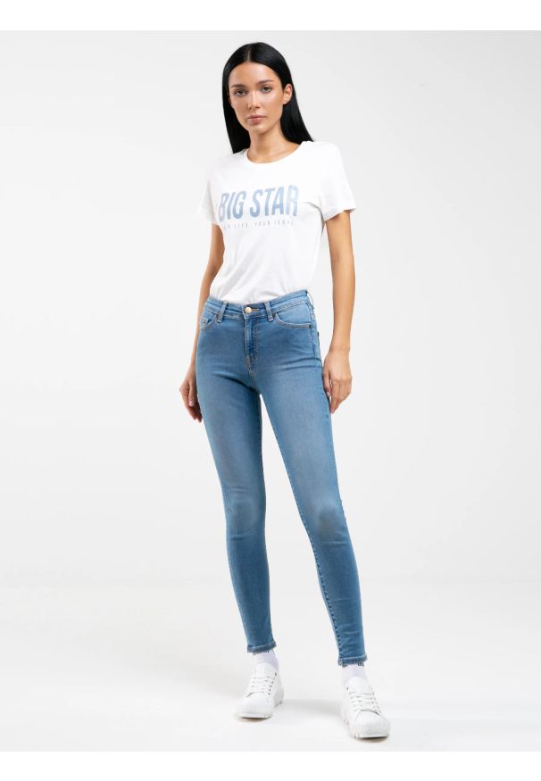 Big-Star - Jeansy damskie skinny niebieskie Adela 367. Kolor: niebieski. Sezon: lato
