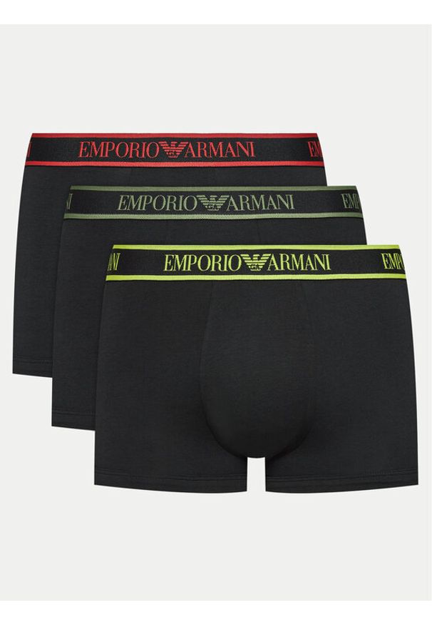 Emporio Armani Underwear Komplet 3 par bokserek 111357 4F717 21320 Czarny. Kolor: czarny. Materiał: bawełna