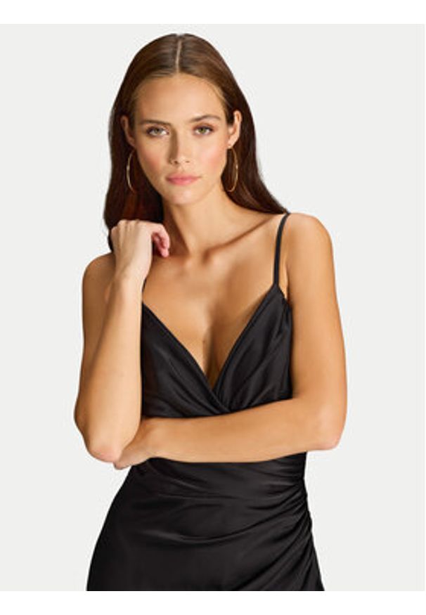 Hey Kyla Sukienka wieczorowa 5AI075HK Czarny Slim Fit. Kolor: czarny. Materiał: syntetyk. Styl: wizytowy