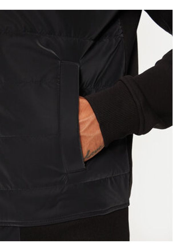 TOMMY HILFIGER - Tommy Hilfiger Bluza MW0MW35543 Czarny Regular Fit. Kolor: czarny. Materiał: bawełna, syntetyk