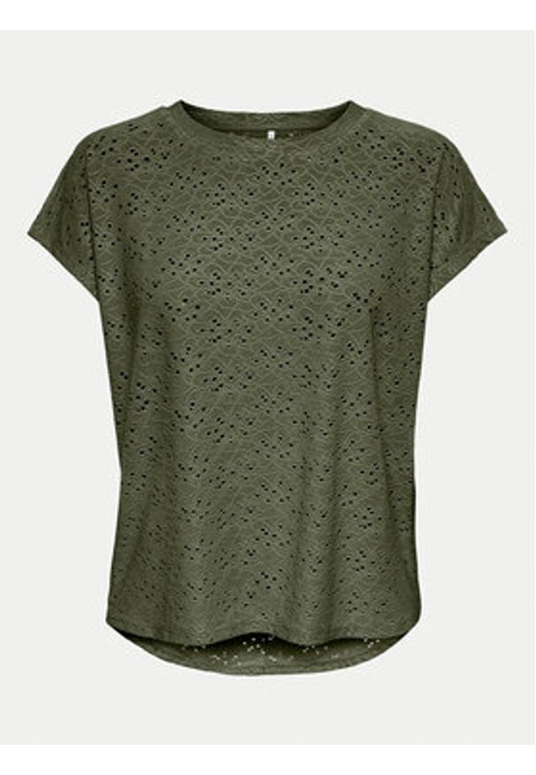 only - ONLY Bluzka Smilla 15231005 Zielony Regular Fit. Kolor: zielony. Materiał: syntetyk