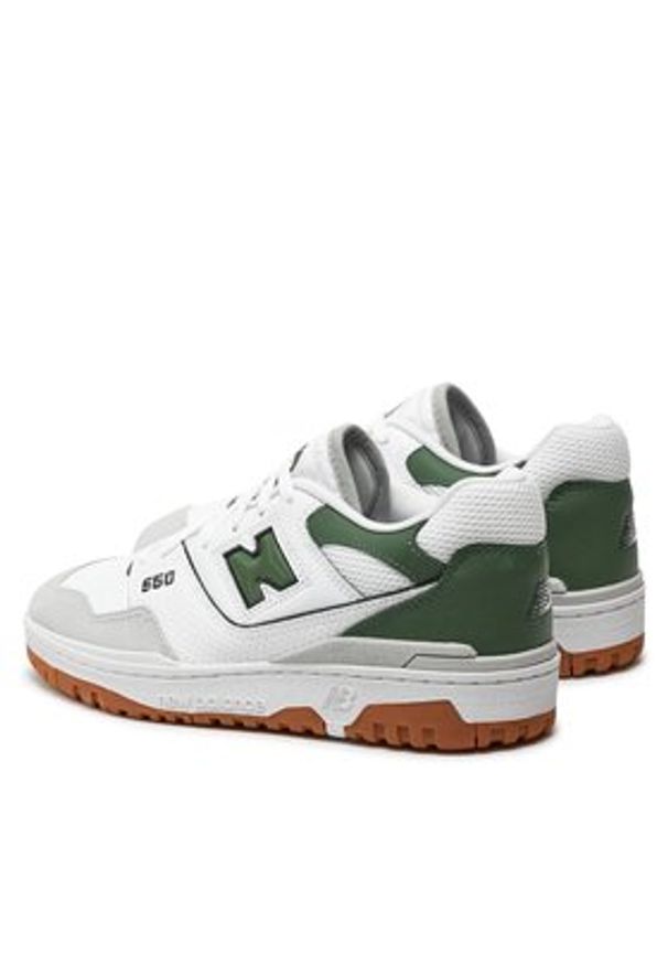 New Balance Sneakersy BB550ESB Biały. Kolor: biały. Materiał: materiał
