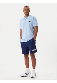 Adidas - adidas Szorty sportowe Essentials Linear JE9013 Granatowy Regular Fit. Kolor: niebieski. Materiał: bawełna. Styl: sportowy #3