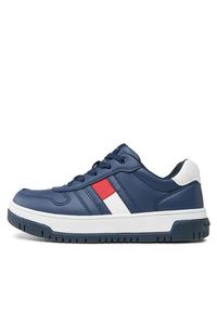 TOMMY HILFIGER - Tommy Hilfiger Sneakersy T3X9-33115-1355 S Granatowy. Kolor: niebieski. Materiał: skóra