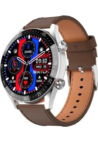 Smartwatch Gravity GT4-4 Brązowy. Rodzaj zegarka: smartwatch. Kolor: brązowy