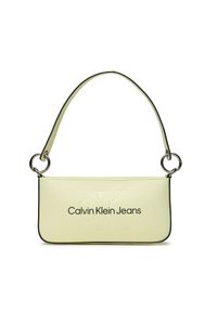 Calvin Klein Jeans Torebka Sculpted Shoulder Pouch25 Mono K60K610679 Żółty. Kolor: żółty. Materiał: skórzane #1