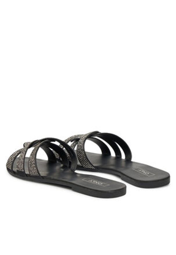 ONLY Shoes Klapki 15340950 Czarny. Kolor: czarny. Materiał: materiał