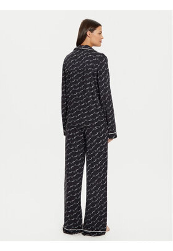 Guess Piżama O5RX08 KCIN2 Czarny Regular Fit. Kolor: czarny