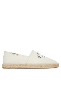 Karl Lagerfeld - KARL LAGERFELD Espadryle Kamino KL70126 Kremowy. Kolor: kremowy. Materiał: materiał #1