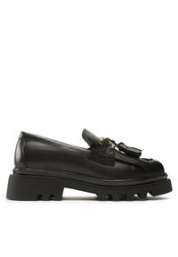 Badura Loafersy 22SS24 Czarny. Kolor: czarny. Materiał: skóra