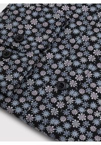 Pako Lorente - PAKO LORENTE – Czarna koszula w drobny wzór. Kolor: czarny. Materiał: bawełna. Długość rękawa: długi rękaw. Długość: długie. Wzór: kwiaty #8