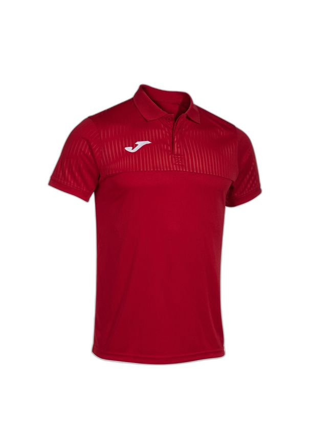 Koszulka polo dla dzieci Joma Montreal. Typ kołnierza: polo. Kolor: czerwony. Materiał: mesh. Sport: tenis