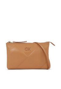 Calvin Klein Torebka Re-Lock Quilt Crossbody K60K611042 Brązowy. Kolor: brązowy #1