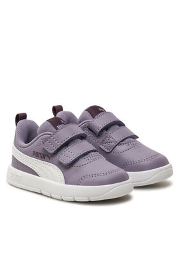 Puma Sneakersy Courtflex V3 310252 04 Fioletowy. Kolor: fioletowy. Materiał: skóra