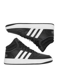 Adidas - adidas Sneakersy HOOPS 3.0 MID GW3020 Czarny. Kolor: czarny. Materiał: materiał #8