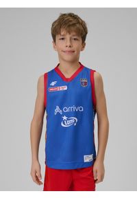 4f - 4F Koszulka meczowa replika domowa z sezonu 2025/26 dziecięca 4F x Twarde Pierniki - granatowa 134/140 (8-10 lat). Kolor: niebieski. Materiał: materiał. Wzór: nadruk. Sezon: lato #1