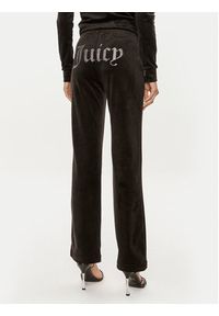 Juicy Couture Spodnie dresowe Tina JCAPW045 Czarny Regular Fit. Kolor: czarny. Materiał: syntetyk #6