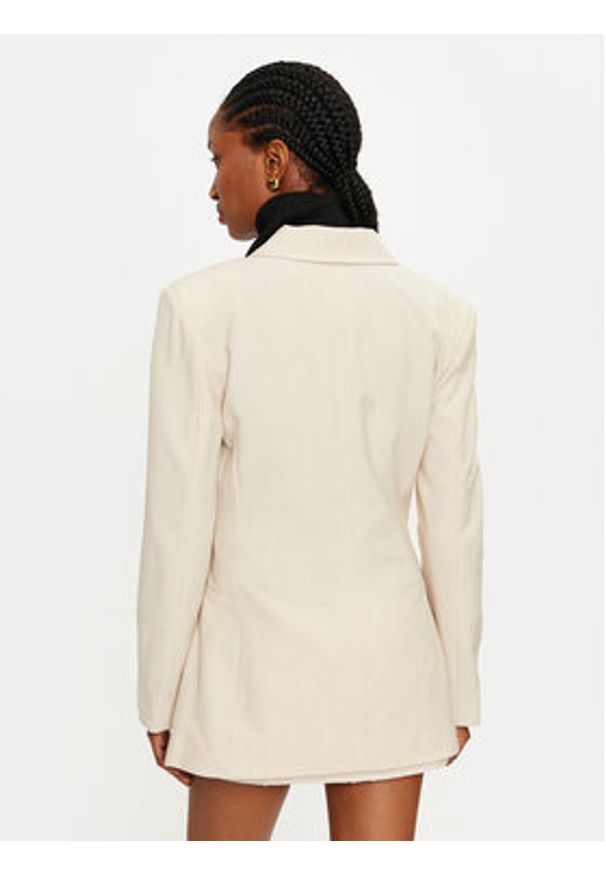 Vero Moda Marynarka Troian 10327345 Écru Slim Fit. Materiał: syntetyk