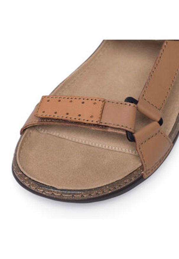 Lasocki Sandały LORENZO-17 MI25 Brązowy. Kolor: brązowy. Materiał: skóra